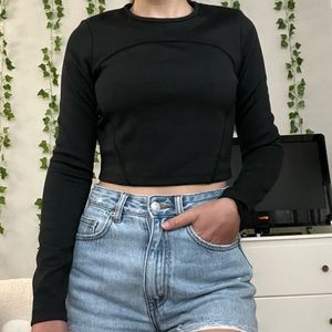 Vintage Zara Long Sleeve Crop Top
